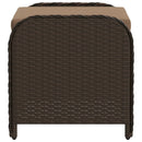 vidaXL barna polyrattan kerti szék párnával 58 x 46 x 46 cm