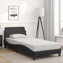 vidaXL fekete műbőr ágykeret Dover 80 x 200 cm