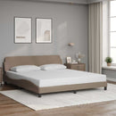 vidaXL cappuccino színű műbőr ágykeret Dover 180x200 cm
