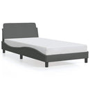 vidaXL sötétszürke szövet ágykeret Dover 100 x 203 cm