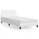 vidaXL fehér műbőr ágykeret Dover 100x203 cm