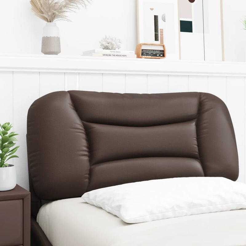 vidaXL barna műbőr fejtámla párna 90 cm