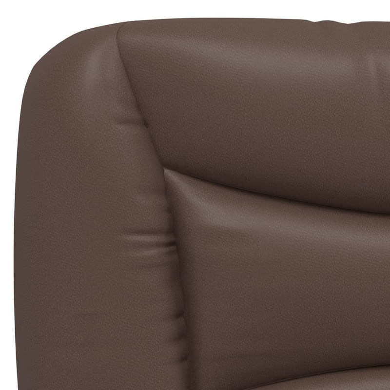 vidaXL barna műbőr fejtámla párna 90 cm