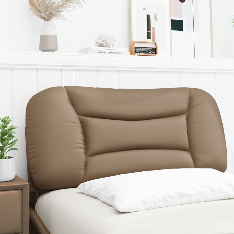 vidaXL cappuccino színű műbőr fejtámla párna 90 cm