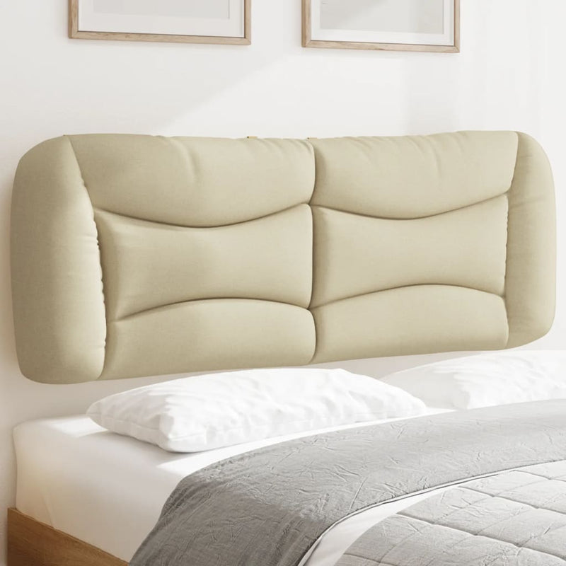 vidaXL krémszínű szövet fejtámla párna Hvar 120 cm
