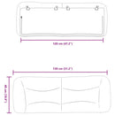vidaXL kék szövet fejtámla párna Hvar 120 cm