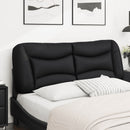 vidaXL fekete műbőr fejtámla párna Hvar 120 cm