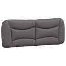 vidaXL szürke műbőr fejtámla párna Hvar 120 cm