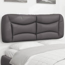 vidaXL szürke műbőr fejtámla párna Hvar 120 cm