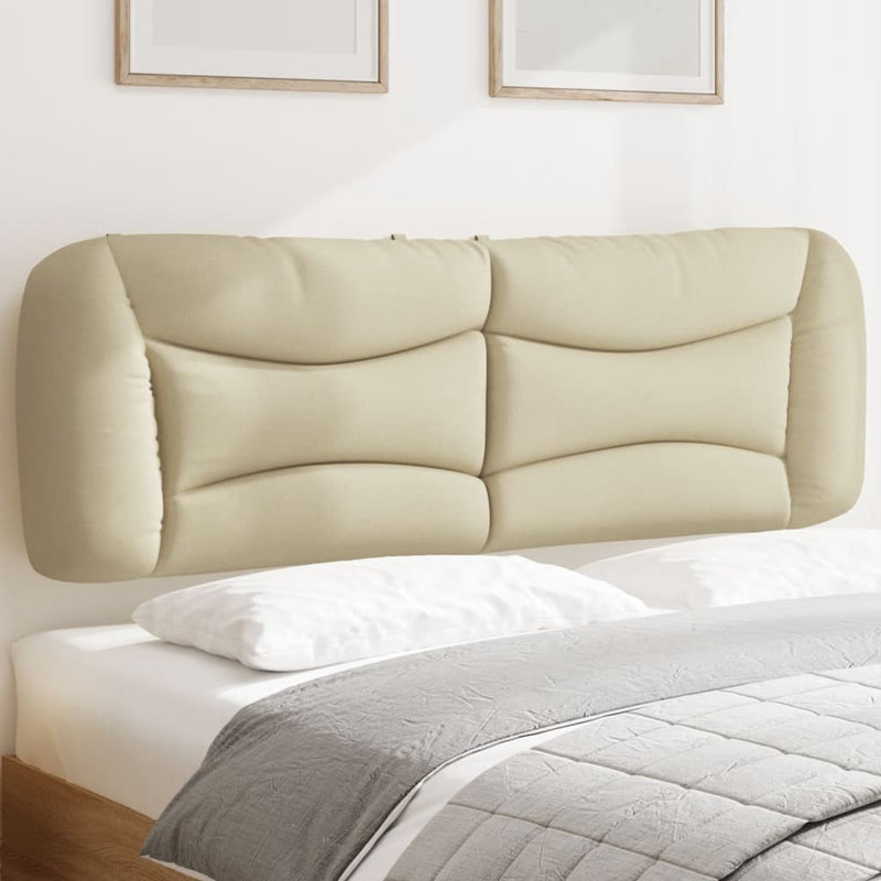 vidaXL krémszínű szövet fejtámla párna Hvar 160 cm