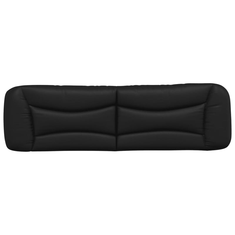 vidaXL fekete műbőr fejtámla párna 183 cm