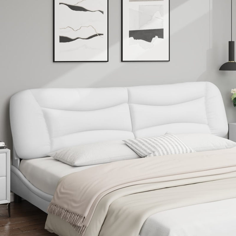 vidaXL fehér műbőr fejtámla párna Hvar 200 cm