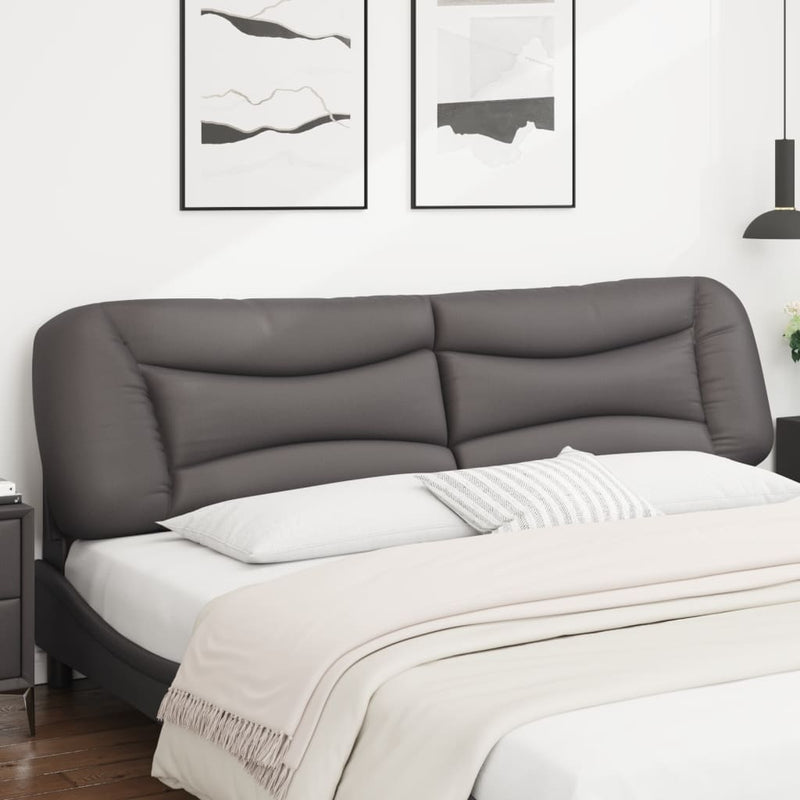 vidaXL szürke műbőr fejtámla párna Hvar 200 cm