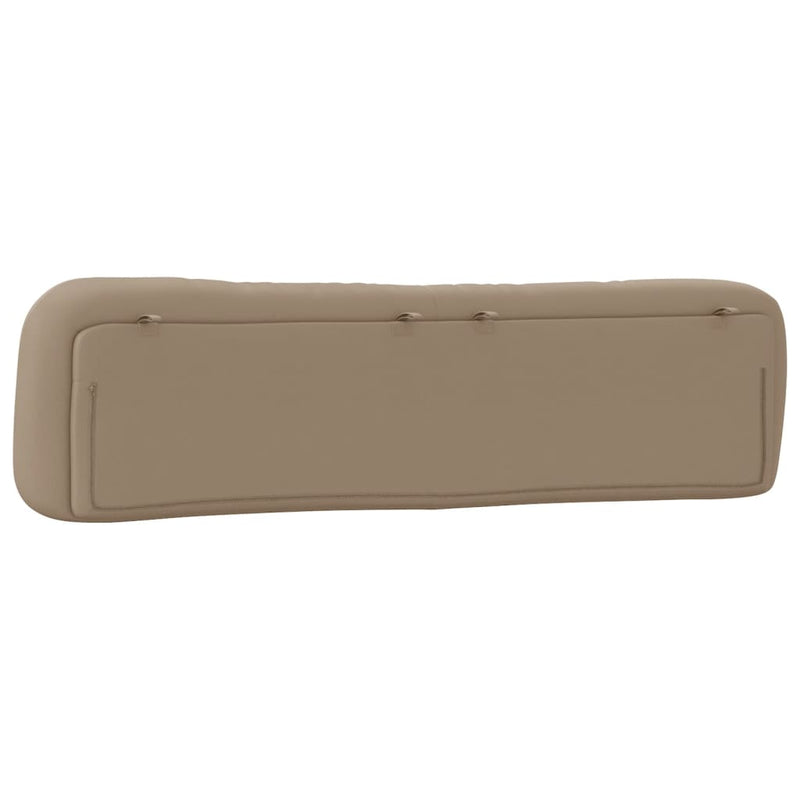 vidaXL cappuccino színű műbőr fejtámla párna Hvar 200 cm