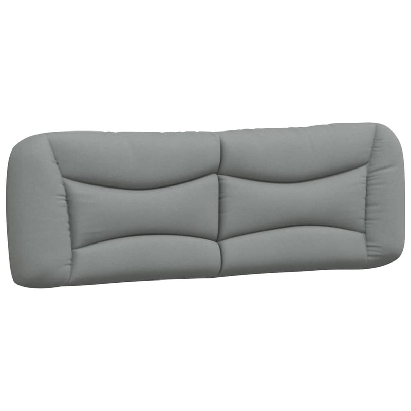 vidaXL világosszürke szövet fejtámla párna 152 cm