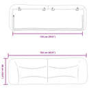 vidaXL világosszürke szövet fejtámla párna Hvar 152 cm