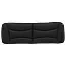 vidaXL fekete műbőr fejtámla párna Hvar 152 cm