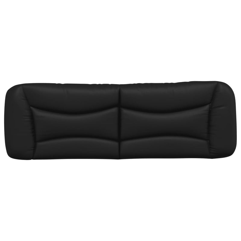 vidaXL fekete műbőr fejtámla párna 152 cm