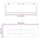 vidaXL fekete műbőr fejtámla párna Hvar 152 cm