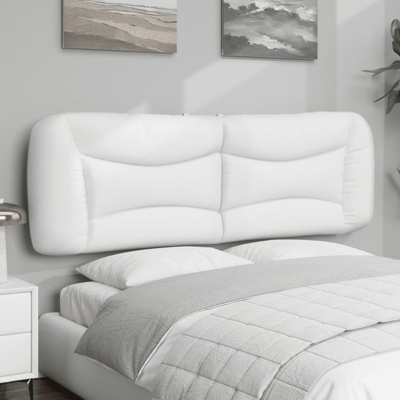 vidaXL fehér műbőr fejtámla párna 152 cm