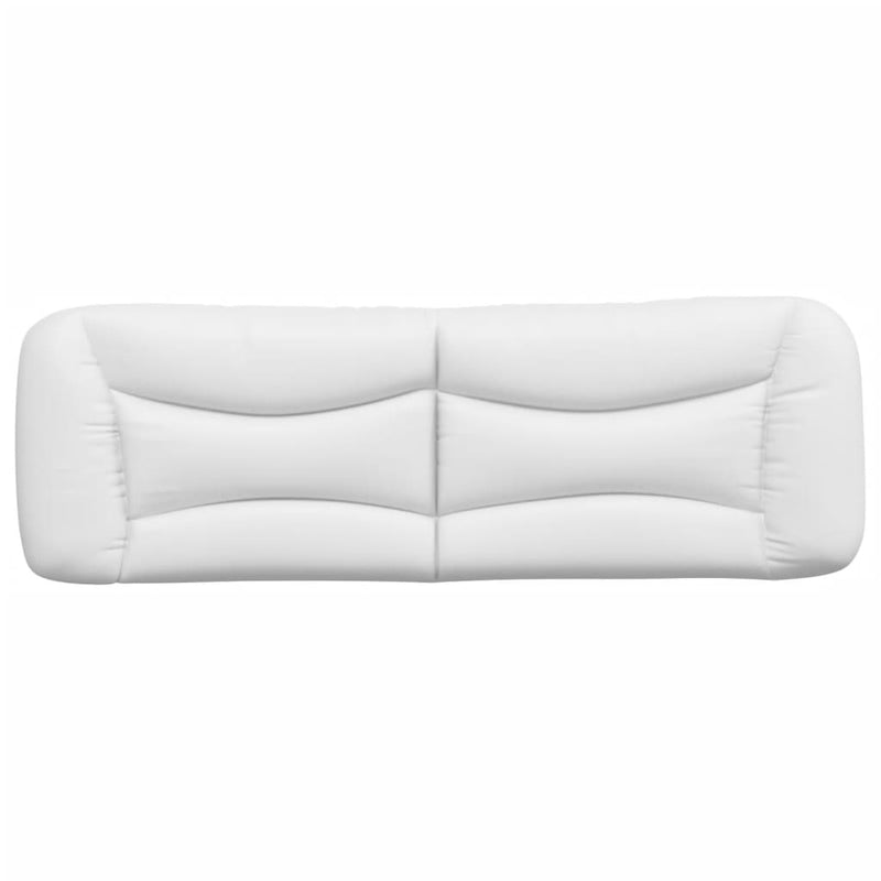 vidaXL fehér műbőr fejtámla párna 152 cm
