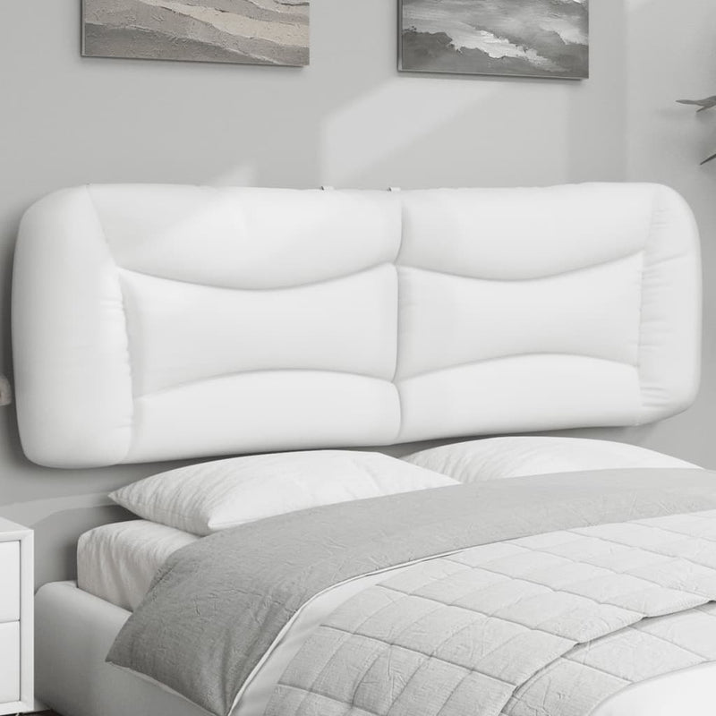 vidaXL fehér műbőr fejtámla párna 152 cm