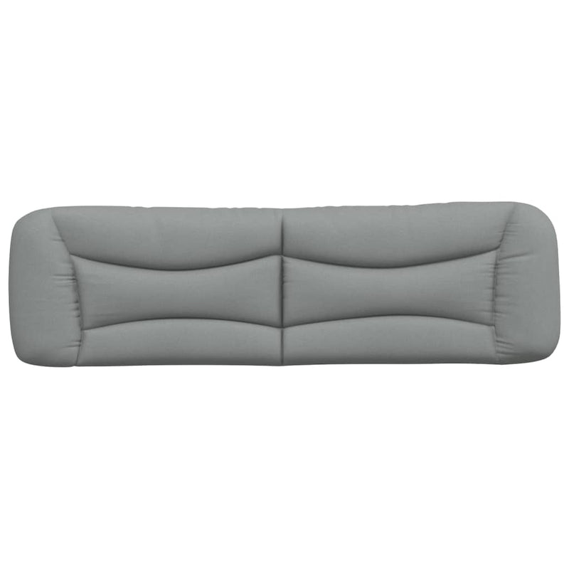 vidaXL világosszürke szövet fejtámla párna 193 cm