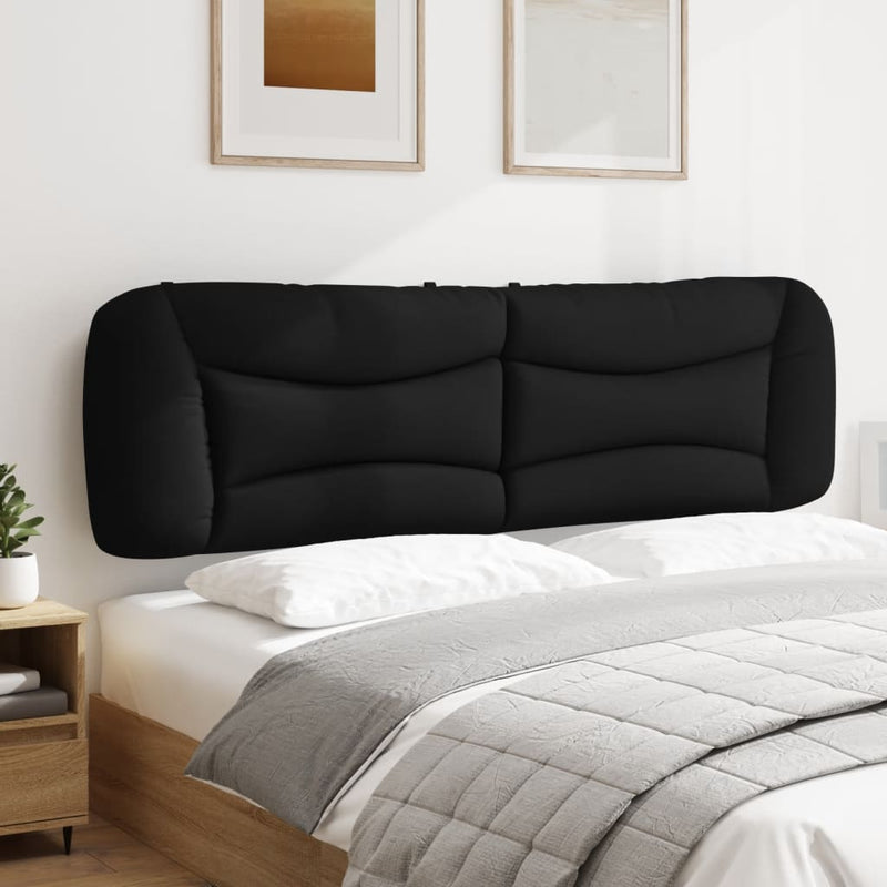 vidaXL fekete műbőr fejtámla párna 193 cm