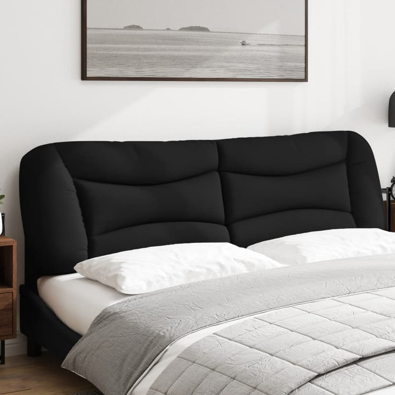 vidaXL fekete műbőr fejtámla párna 193 cm