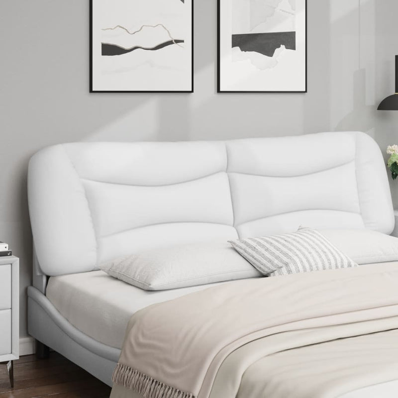 vidaXL fehér műbőr fejtámla párna 193 cm