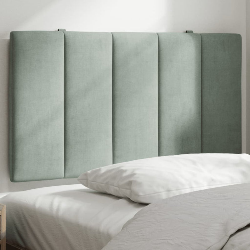 vidaXL világosszürke bársony fejtámla párna Hanko 80 cm