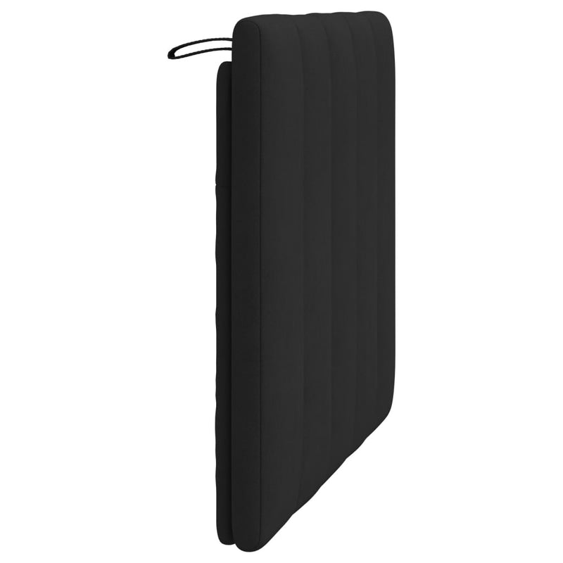 vidaXL fekete bársony fejtámla párna 80 cm