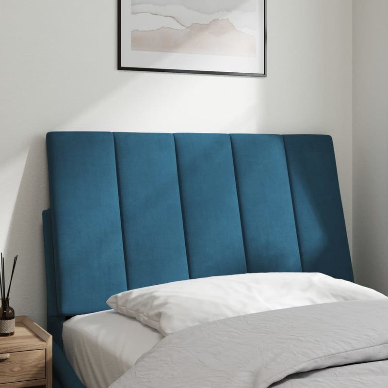 vidaXL kék bársony fejtámla párna Hanko 80 cm