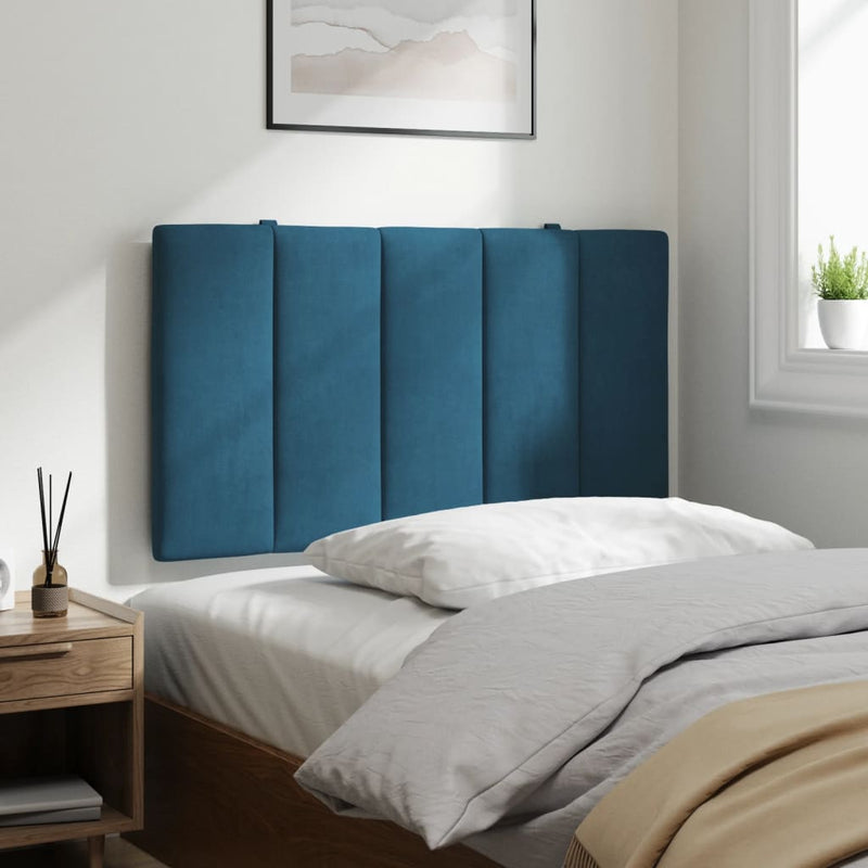 vidaXL kék bársony fejtámla párna Hanko 80 cm