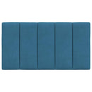 vidaXL kék bársony fejtámla párna Hanko 80 cm