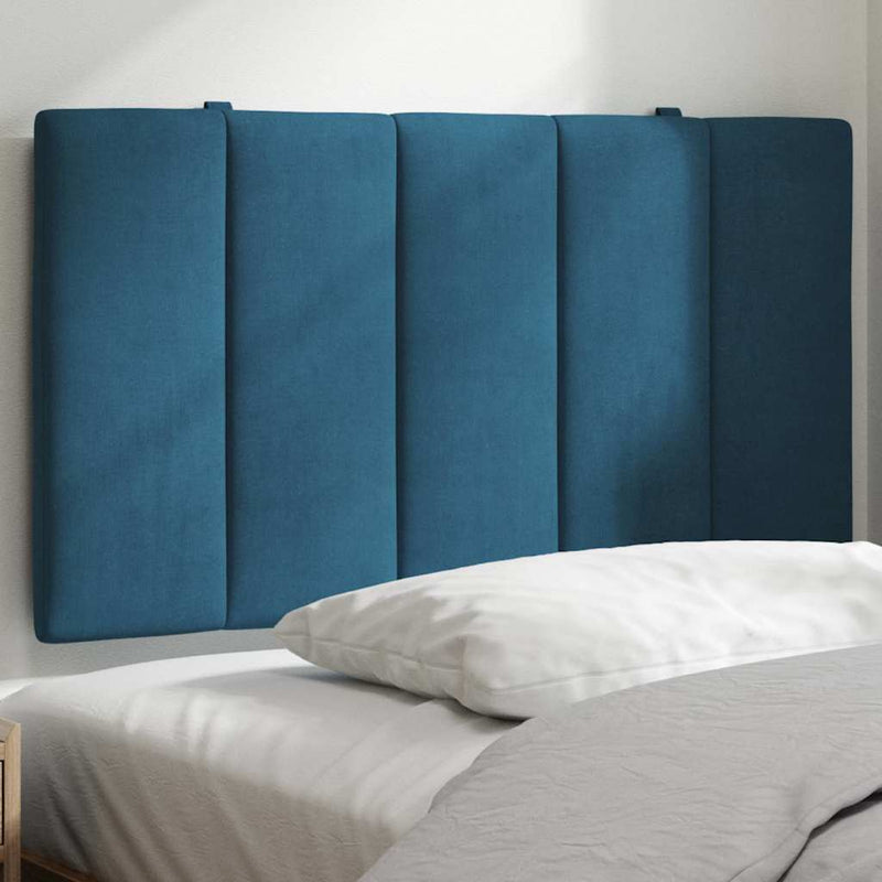 vidaXL kék bársony fejtámla párna Hanko 80 cm