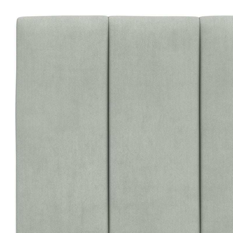 vidaXL világosszürke bársony fejtámla párna Hanko 90 cm