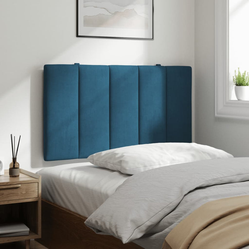 vidaXL kék bársony fejtámla párna Hanko 90 cm