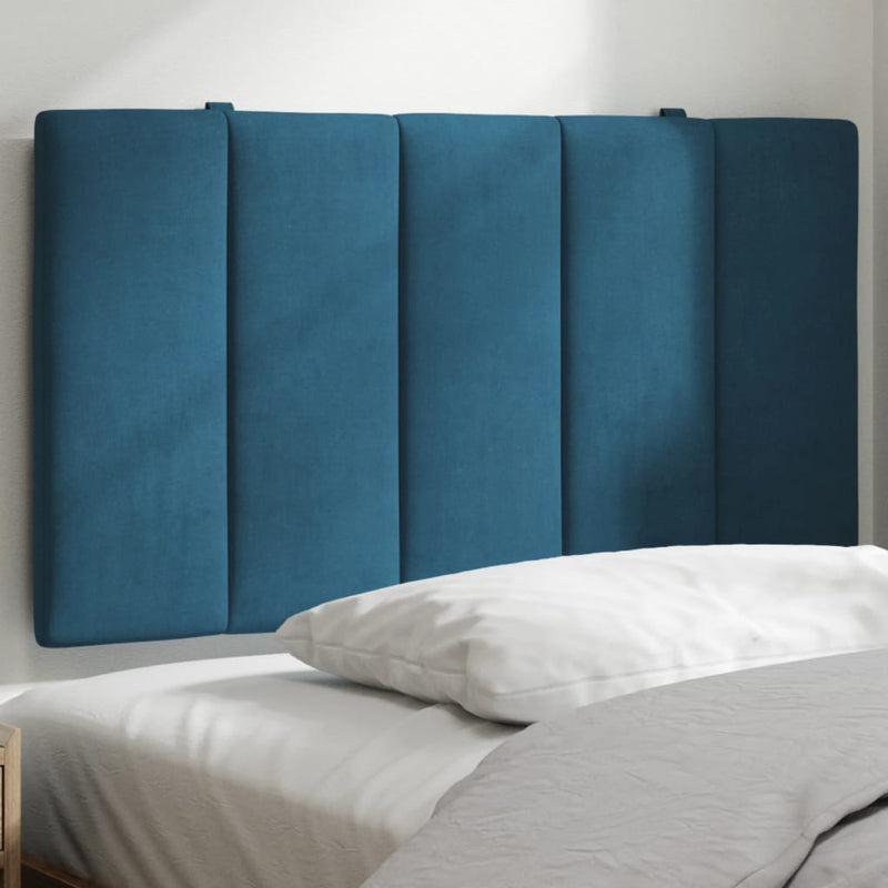 vidaXL kék bársony fejtámla párna Hanko 90 cm