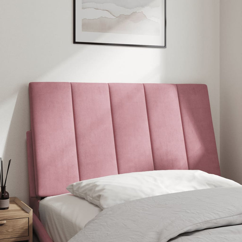 vidaXL rózsaszín bársony fejtámla párna Hanko 90 cm