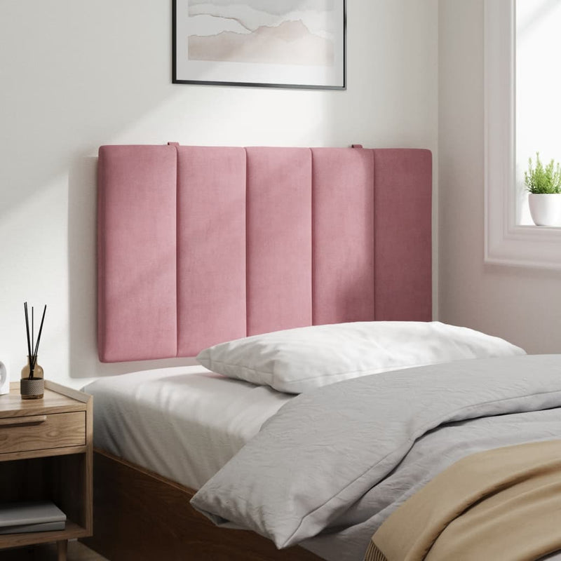 vidaXL rózsaszín bársony fejtámla párna Hanko 90 cm