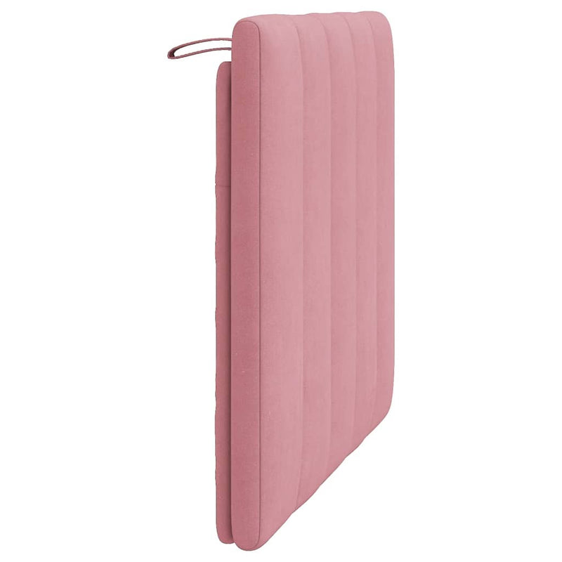vidaXL rózsaszín bársony fejtámla párna Hanko 90 cm