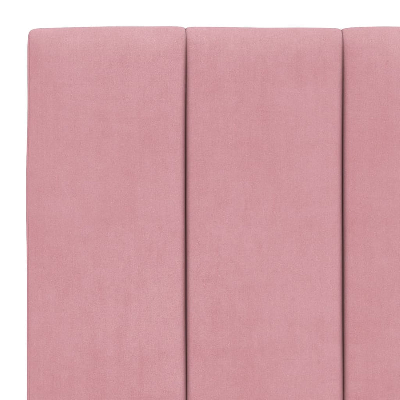 vidaXL rózsaszín bársony fejtámla párna Hanko 90 cm