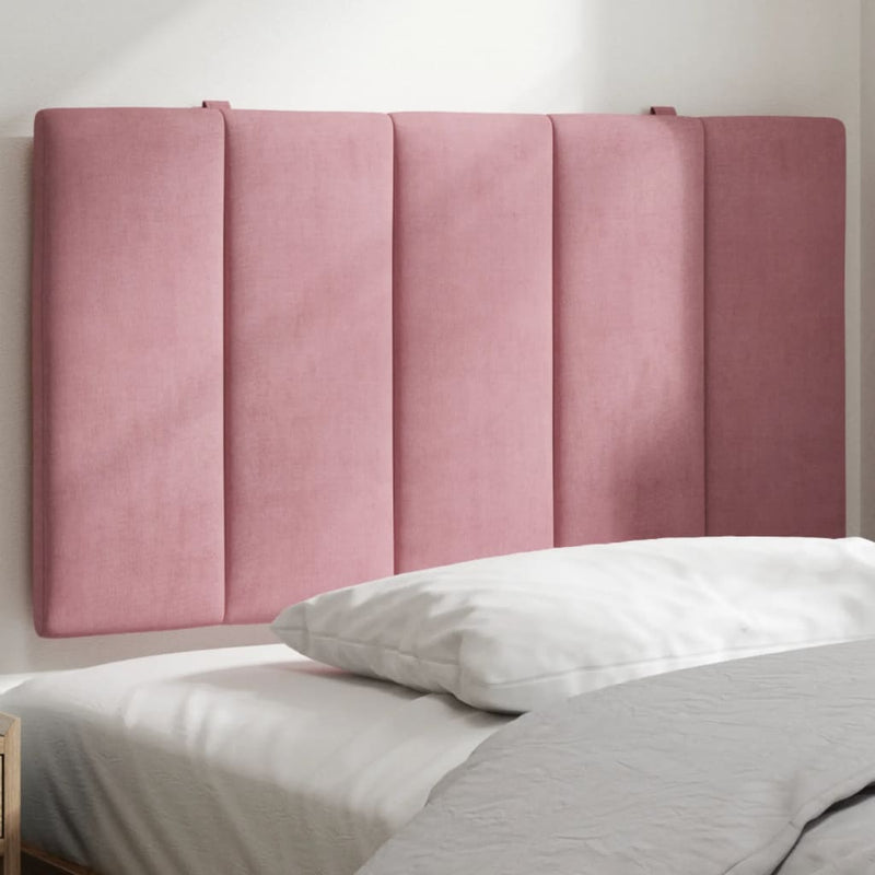 vidaXL rózsaszín bársony fejtámla párna Hanko 90 cm