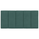 vidaXL sötétzöld bársony fejtámla párna Hanko 100 cm
