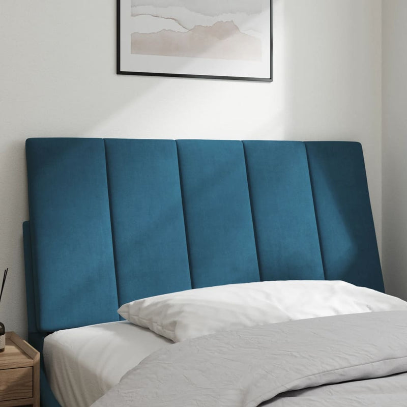 vidaXL kék bársony fejtámla párna Hanko 100 cm