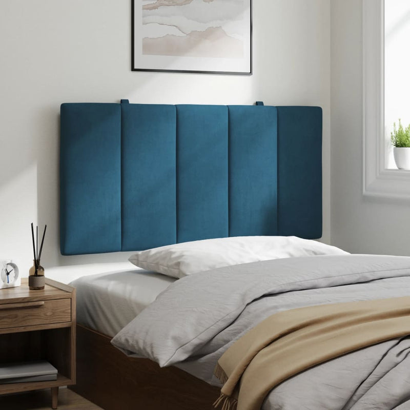 vidaXL kék bársony fejtámla párna Hanko 100 cm