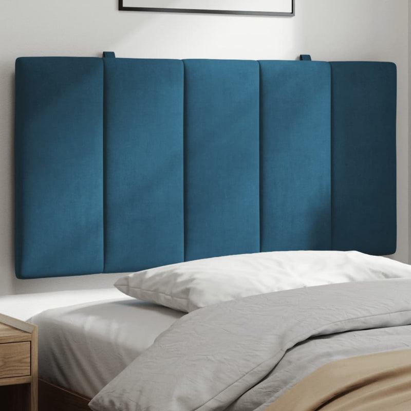 vidaXL kék bársony fejtámla párna Hanko 100 cm