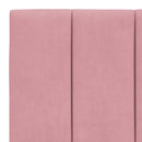 vidaXL rózsaszín bársony fejtámla párna Hanko 100 cm