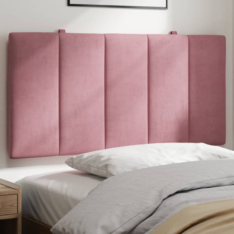 vidaXL rózsaszín bársony fejtámla párna Hanko 100 cm